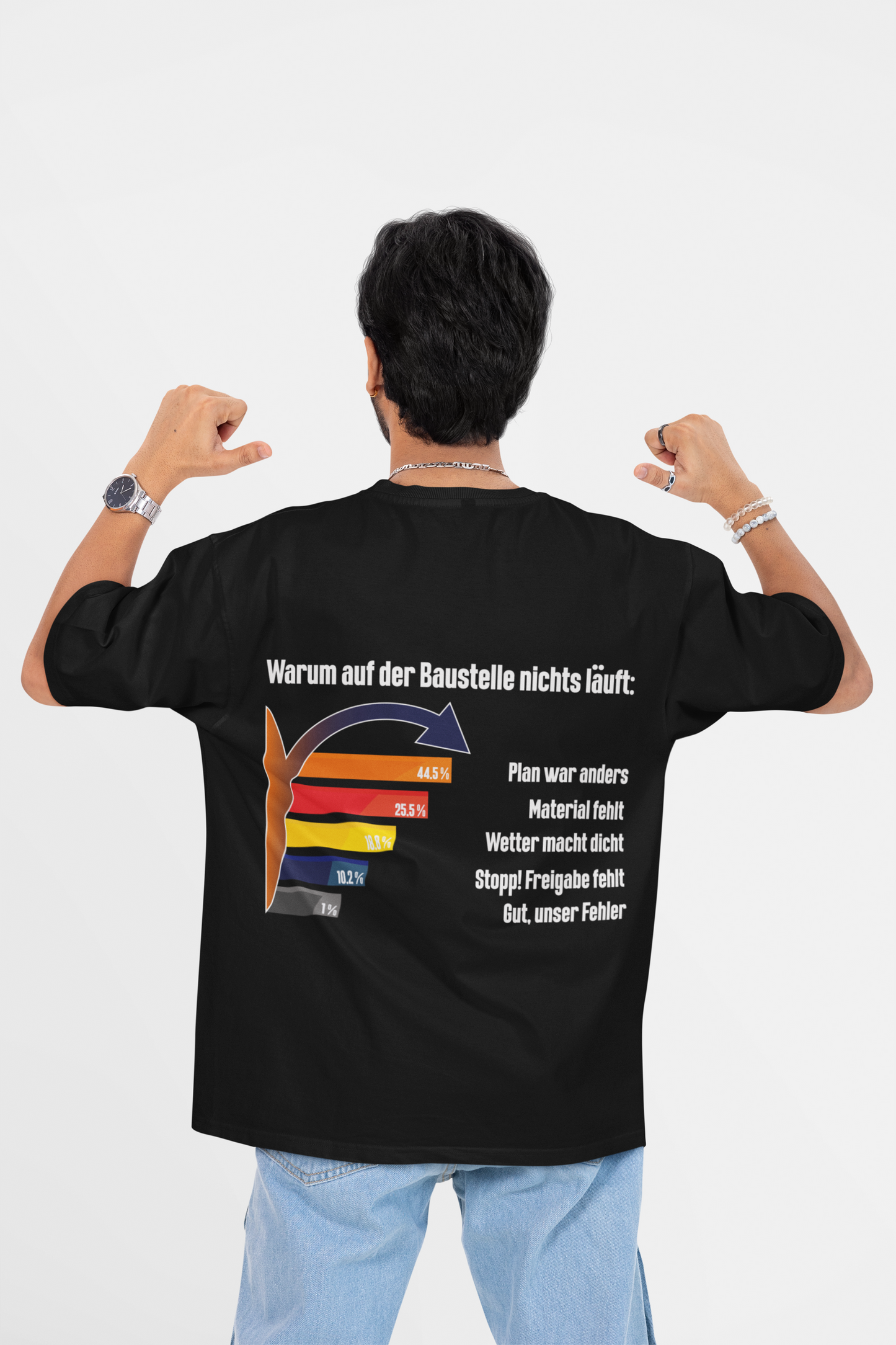 Baustellen Diagramm - Premium T-Shirt
