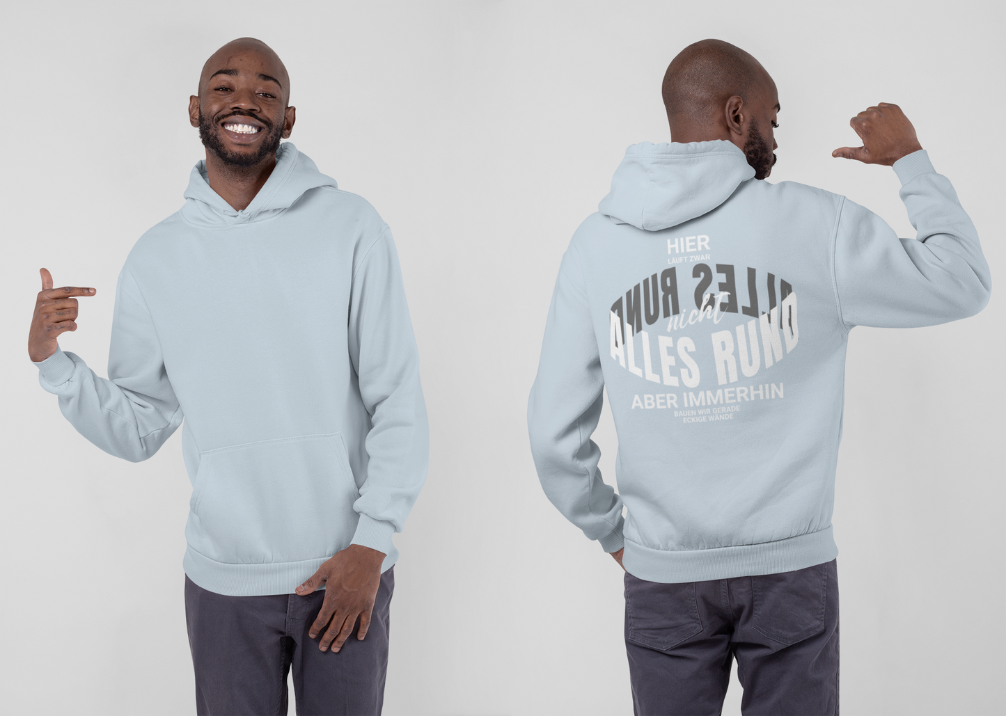 RUND oder ECKIG - Premium Hoodie